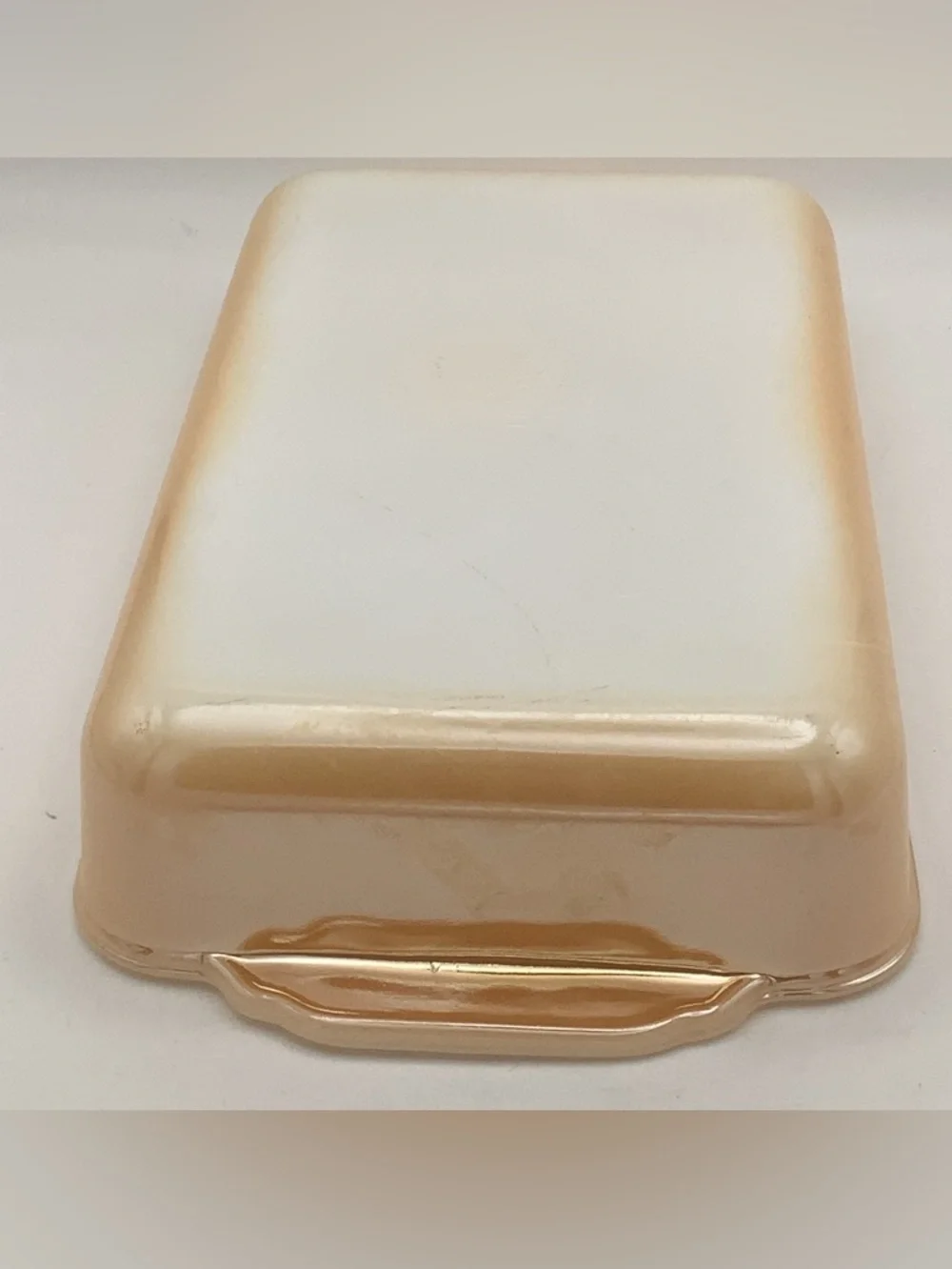 Vintage Fire King Copper Tint Rectangular Baking Dish